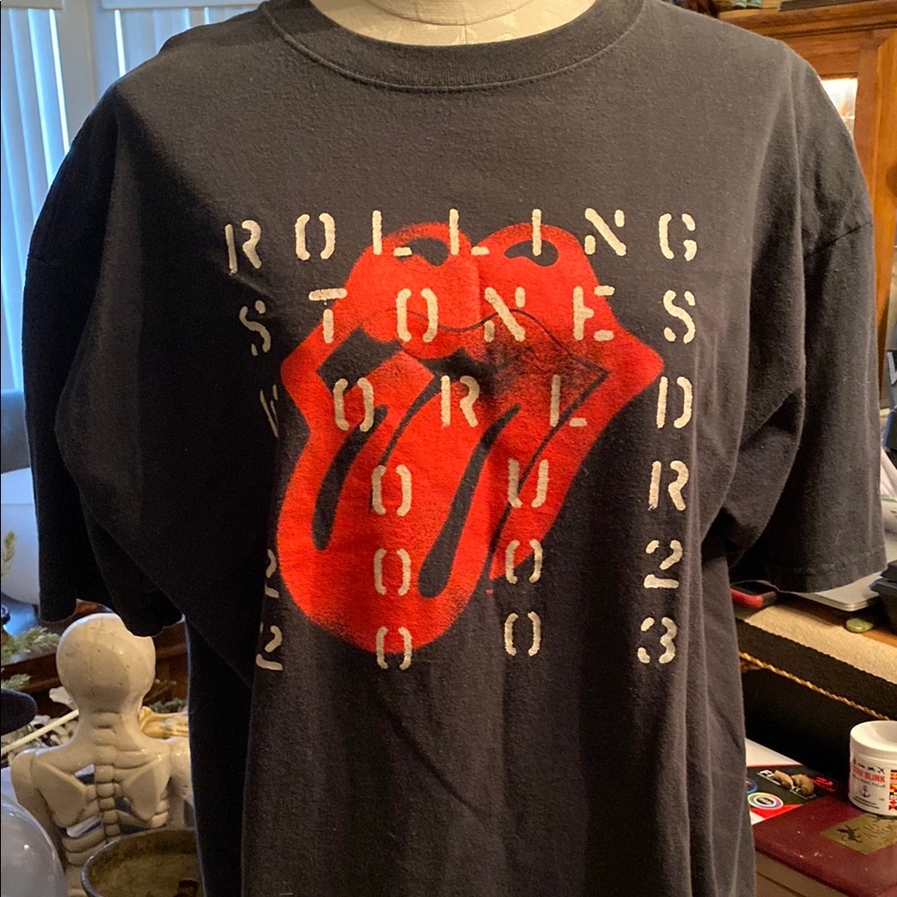 Vintage 2002 Rolling Stones Tour T-shirt Band Black